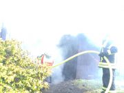 Brand Gartenlaube